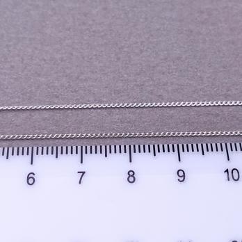 Цепочка с замочком серебристый родиевое покрытие 1 мм 42 см