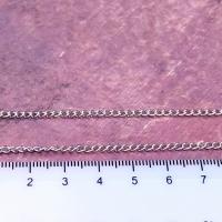 Цепочка серебристый родиевое покрытие 3,3х2,2 мм 1 м