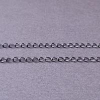 Цепочка черный никель родиевое покрытие 5х4,3 мм 1 м