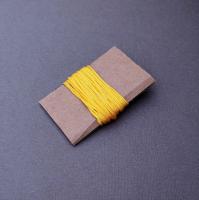 Нить для рукоделия, шнур для плетения браслетов, украшений, нейлоновая нить Шамбала 1,5 мм желтый 3 м
