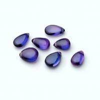 Бусина Кварц сине-фиолетовый гладкий панделок 8-10х6-8 мм