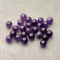 Бусина Аметист фиолетовый гладкий шар 8,4 мм 25 шт.