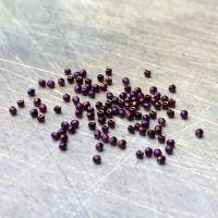 Бусина Гематит фиолетовый граненый шар 2 мм 100 шт.