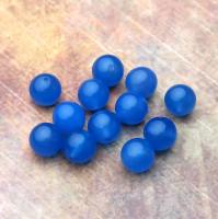 Бусина Кварц синий гладкий шар 10 мм