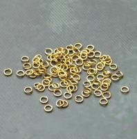 Колечки соединительные золотистый одинарные 4,4х1 мм 100 шт.