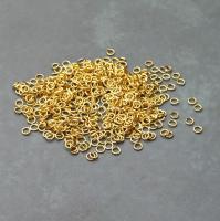 Колечки соединительные золотистый одинарные 5х1 мм 500 шт.