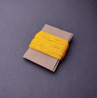 Нить для рукоделия, шнур для плетения браслетов, украшений, нейлоновая нить Шамбала 1,5 мм желтый 10 м