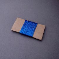 Нить для рукоделия, шнур для плетения браслетов, украшений, нейлоновая нить Шамбала 0,9 мм ярко-синий 10 м