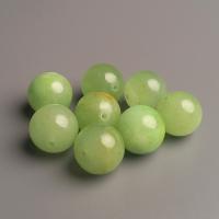 Бусина Оникс мраморный зеленый (кальцит) гладкий шар 14+- мм 8 шт.