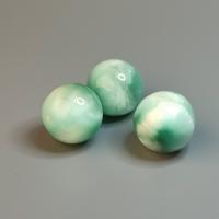 Бусина Пектолит (зеленый ангелит) гладкий шар 13,5-13,8+- мм 3 шт.