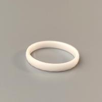Кольцо Керамика белый граненый 17 размер