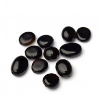 Бусина Агат черный (черный оникс) пятнистый неправильная форма 9-5+- мм