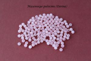 Бусина Кварц розовый гладкий шар 4,5 мм