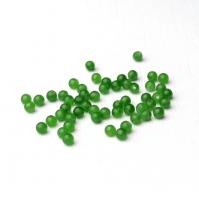 Бусина Халцедон зеленый гладкий шар 3 мм