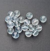 Бусина Кварц голубой прозрачный гладкий шар 10 мм